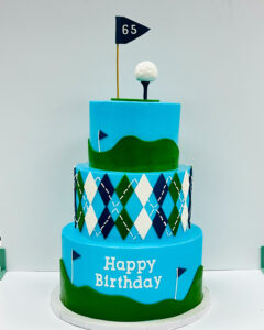 Three Tier Golf Cake