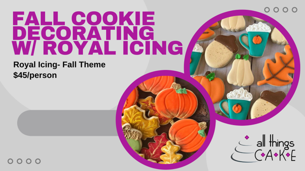 fall cookies with royal image