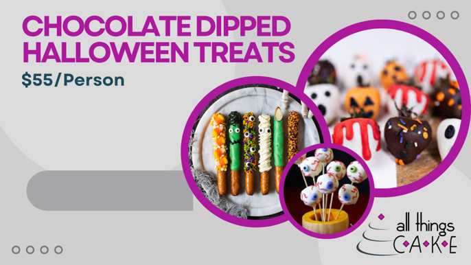 class – halloween chocolate dipped treats