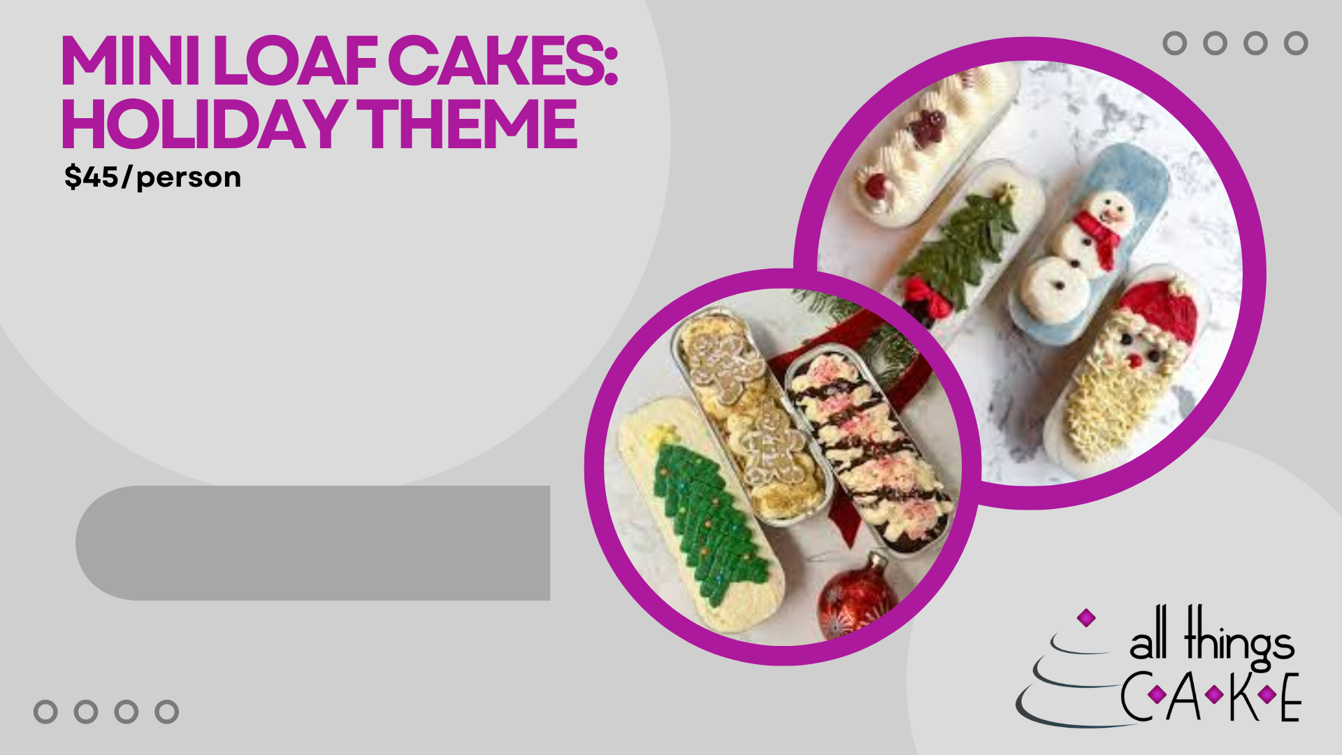Mini Loaf Cakes Holiday